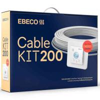 Golvvärme, Ebeco Cable Kit, lös kabel, Cable Kit 200 med termostat EB-Therm 205