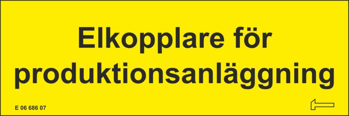 Dekalskylt för mikroproduktion - DEKAL ELKOPPLARE FÖR