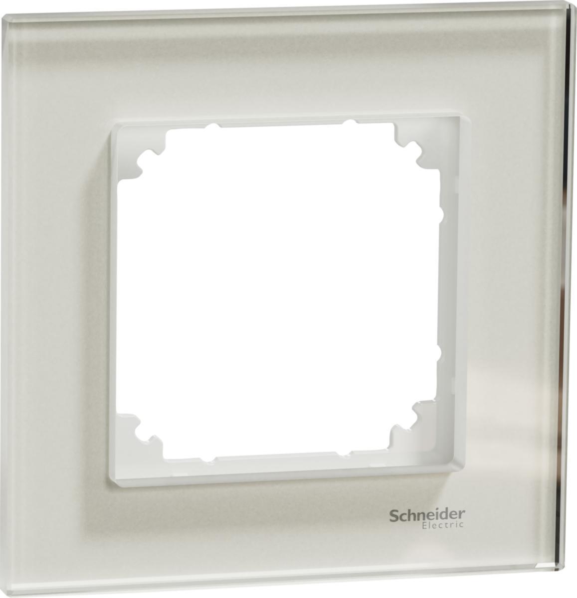 Täckram, Exxact Solid, Schneider - RAM 1-FACK KRISTALLVIT GLAS EXXACT SOLID