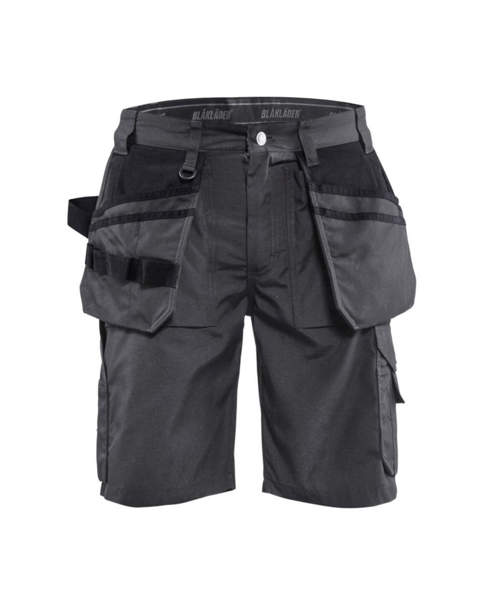 Shorts Blåkläder 1526-1845 - HANTVERKSSHORTS BLK 1526-1845 LIGHTWEIGHT MÖRKGRÅ/SVART C48