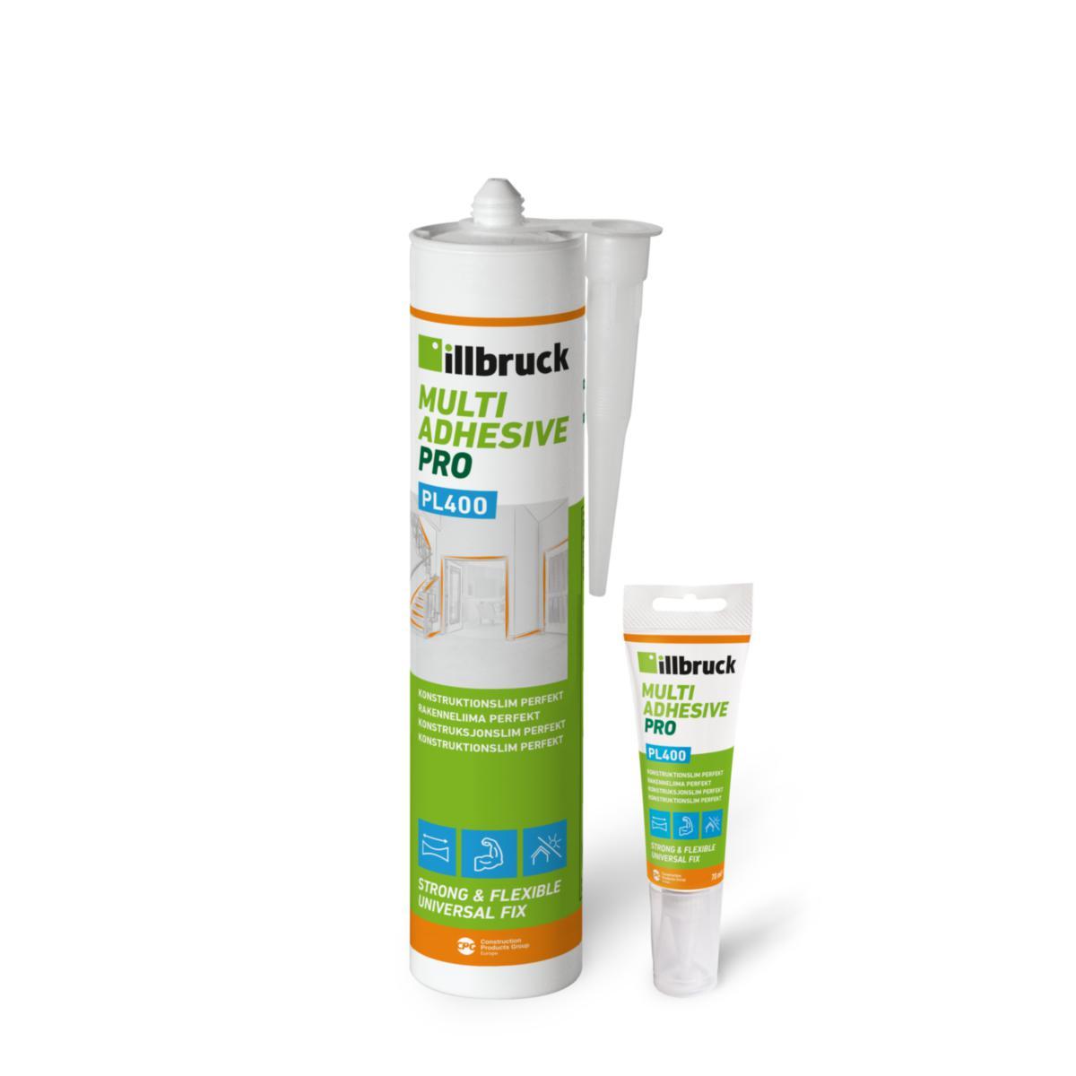 Konstruktionslim PL400 Perfekt - MONTERINGSLIM ILLBRUCK PL400 PERFEKT 70ML TUB