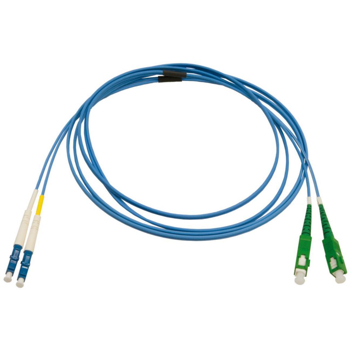 Fiberkablage SM Duplex SC/APC-LC/UPC OS2 - PATCH 2xSC/APC-LC/UPC SM 1m 