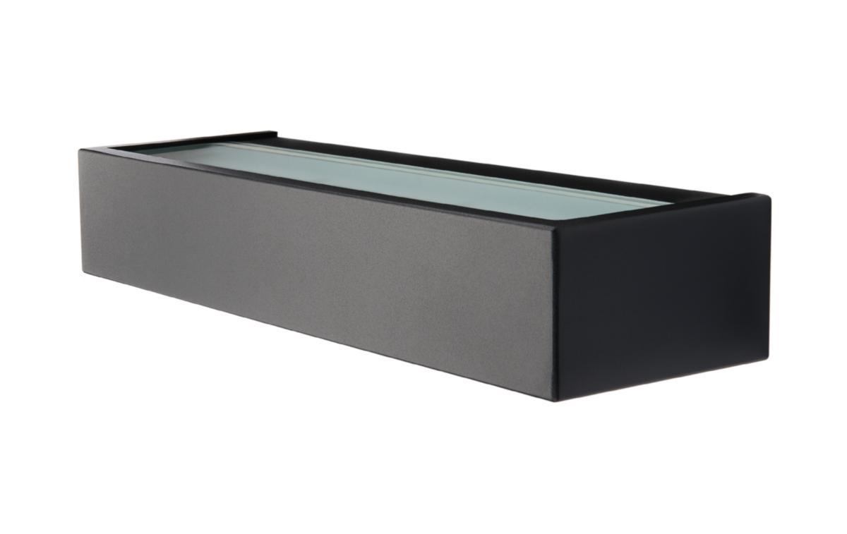 Väggarmatur LED Edge - VÄGGARM LED 10W 3 K IP65 SV EDGE SVART