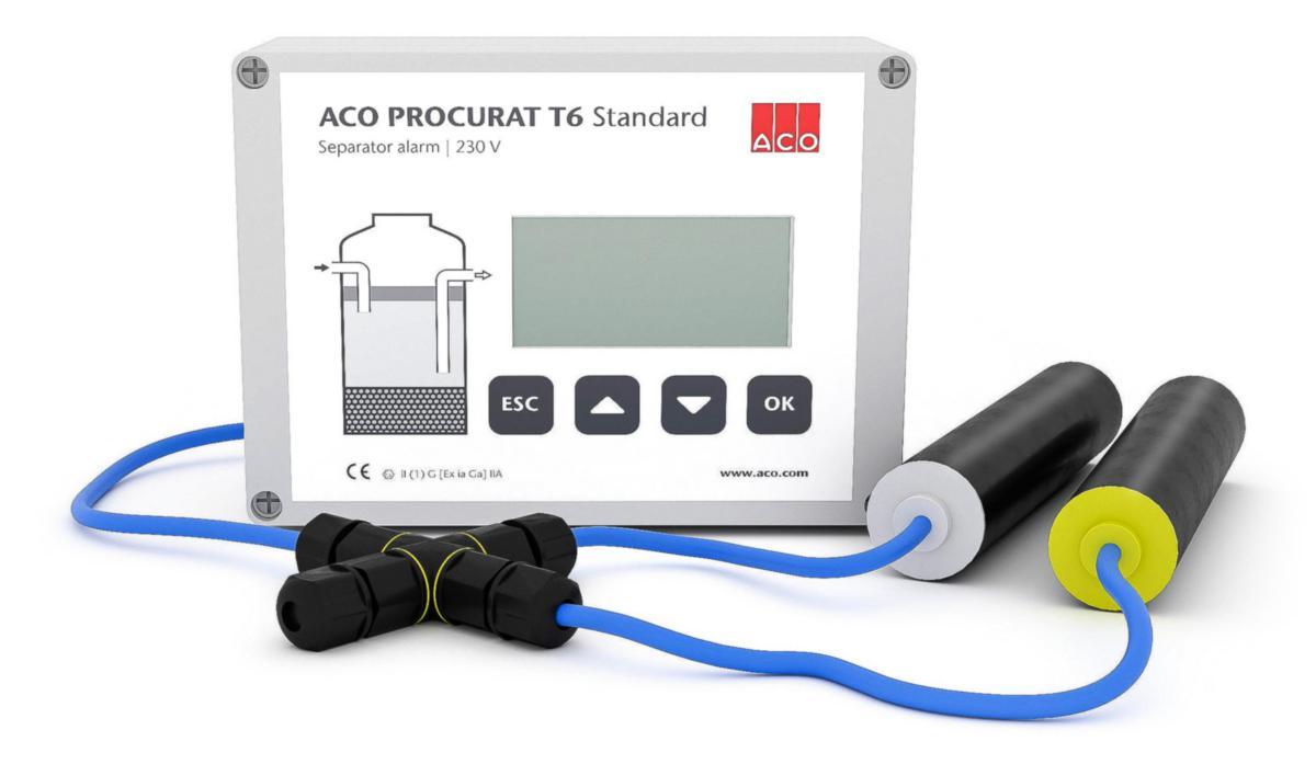Avskiljarlarm ACO Procurat T6-2 - AVSKILJARLARM FETT-/OLJEAVSK ACO PROCURAT T6-2 STD, 230 V