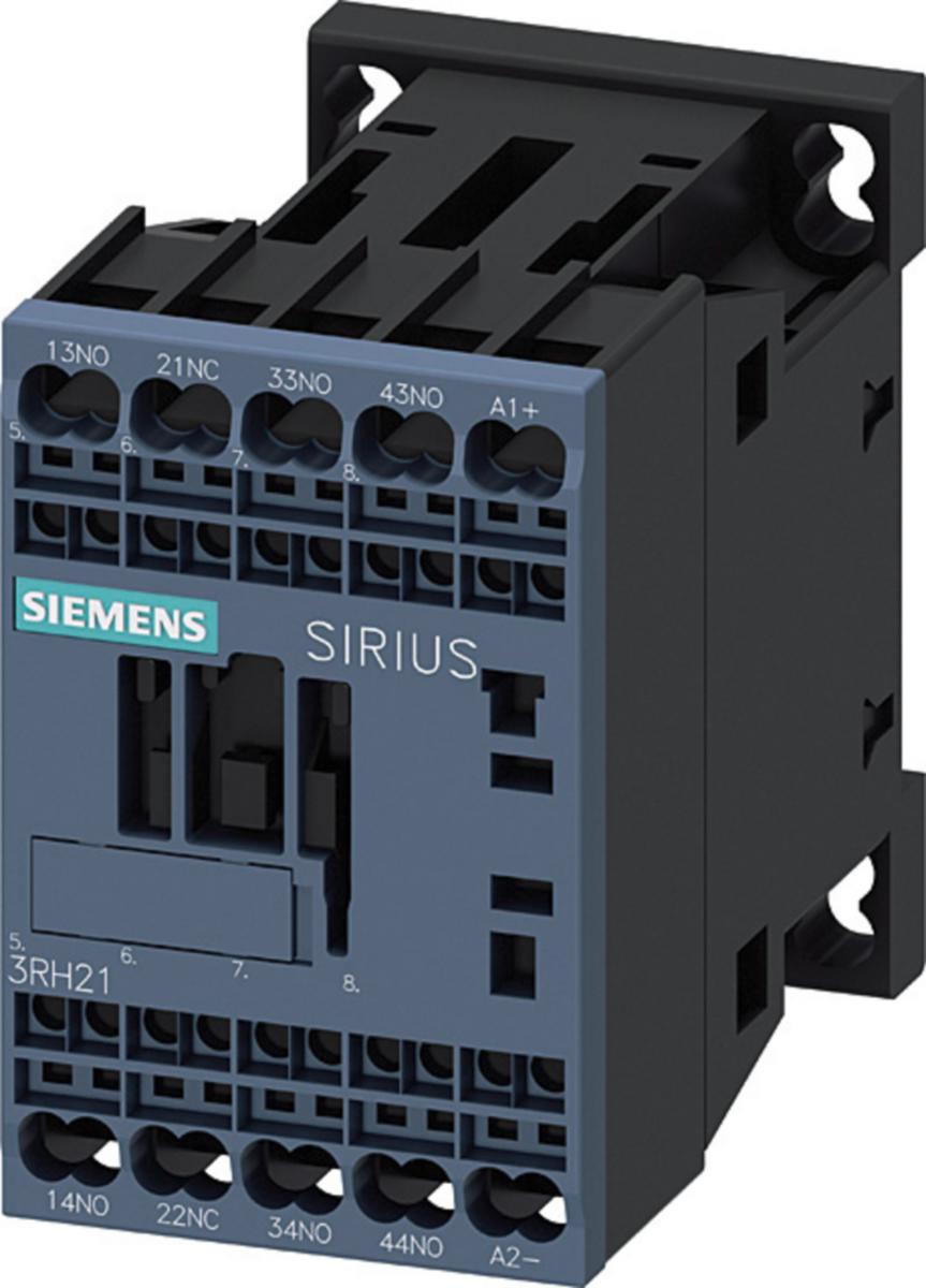 Hjälprelä Sirius 3RH2 DC-spole, storlek S00 fjäder - HJÄLPRELÄ 3S+1Ö 24VDC S00 FJ 3RH2131-2BB40