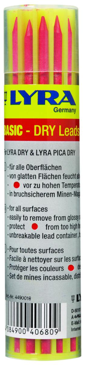 Märkstift Lyra Dry färg - STIFT LYRA DRY RÖD 12ST/BEHÅLLARE