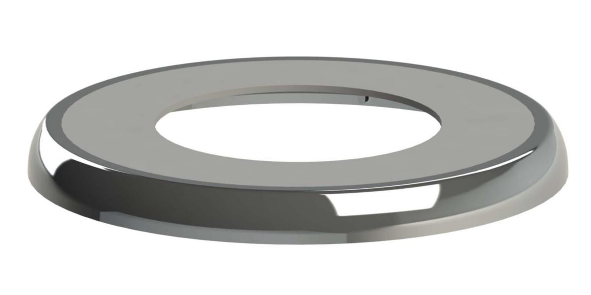 Täckbricka Vulkbrickan, Faluplast, för rör och muff - VULKBRICKA ID 36-46MM KROM YD 64MM