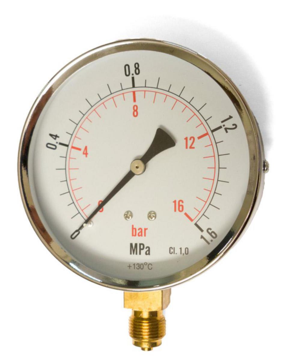 Tryckmätare 100 mm - MANOMETER 0-16BAR DN15 TRYCKMÄT 100MM ANSL NED UTVGGA