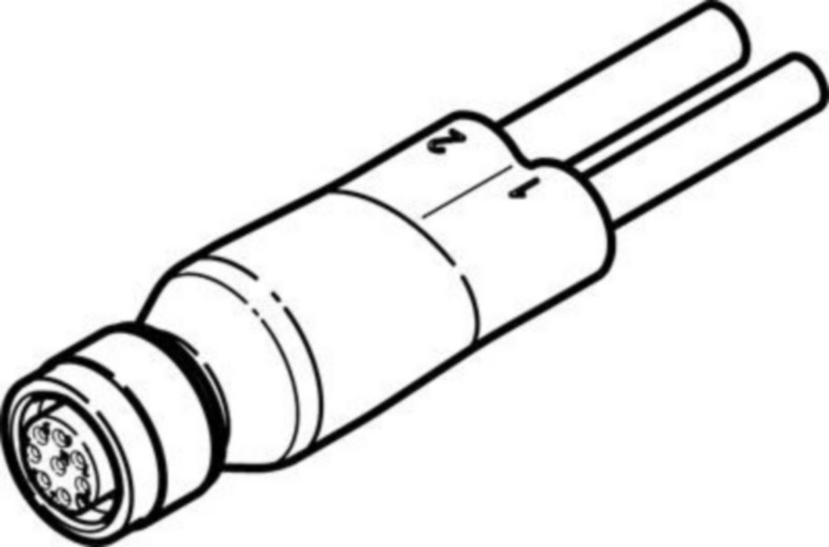 Kabelanslutningar för sensorer Festo - DUO-KABEL FESTO NEDU-L1R2- V9-M12G8-E-LE5-5R1-LE3-5R2