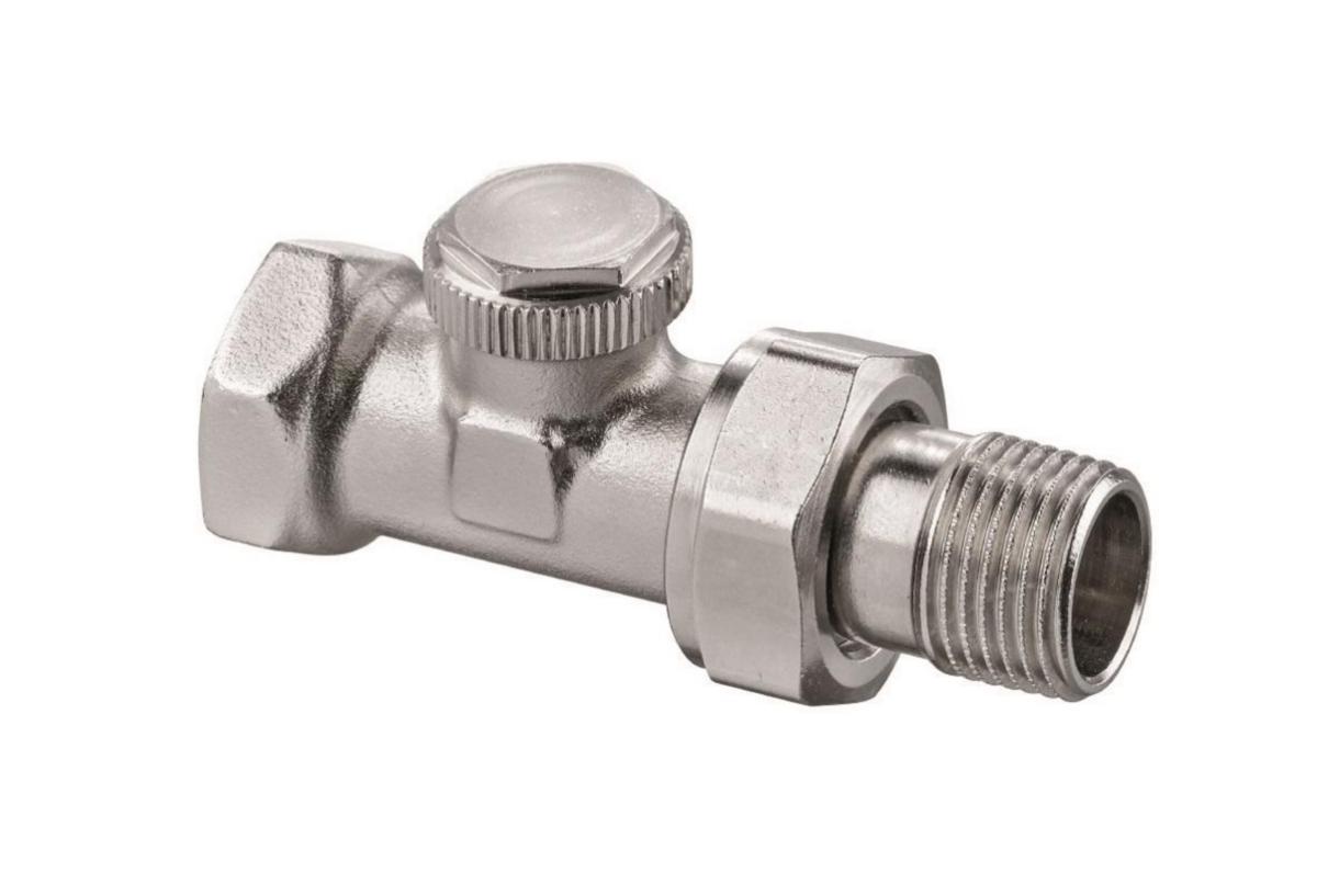 Returventil rak inkl. radiatoranslutningar TA-Trim, TA - 15 RETURVENTIL RAK TA TRIM INK. RADIATORANS.