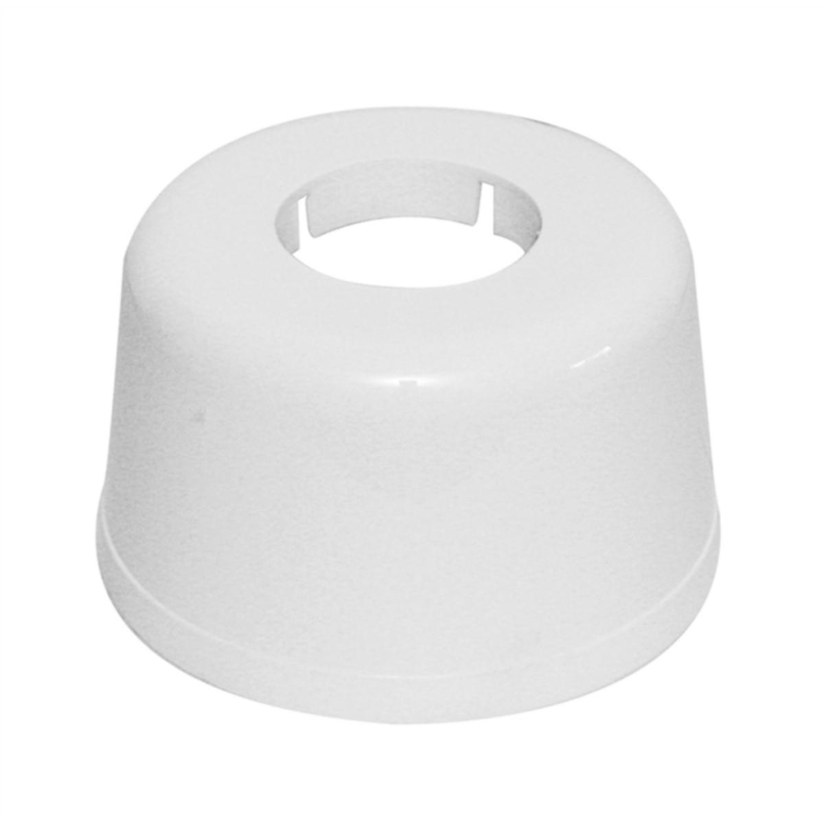 Golvhuv av plast för tvättställsvattenlås - GOLVHUV FÖR VATTENLÅS VIT 40MM ABS
