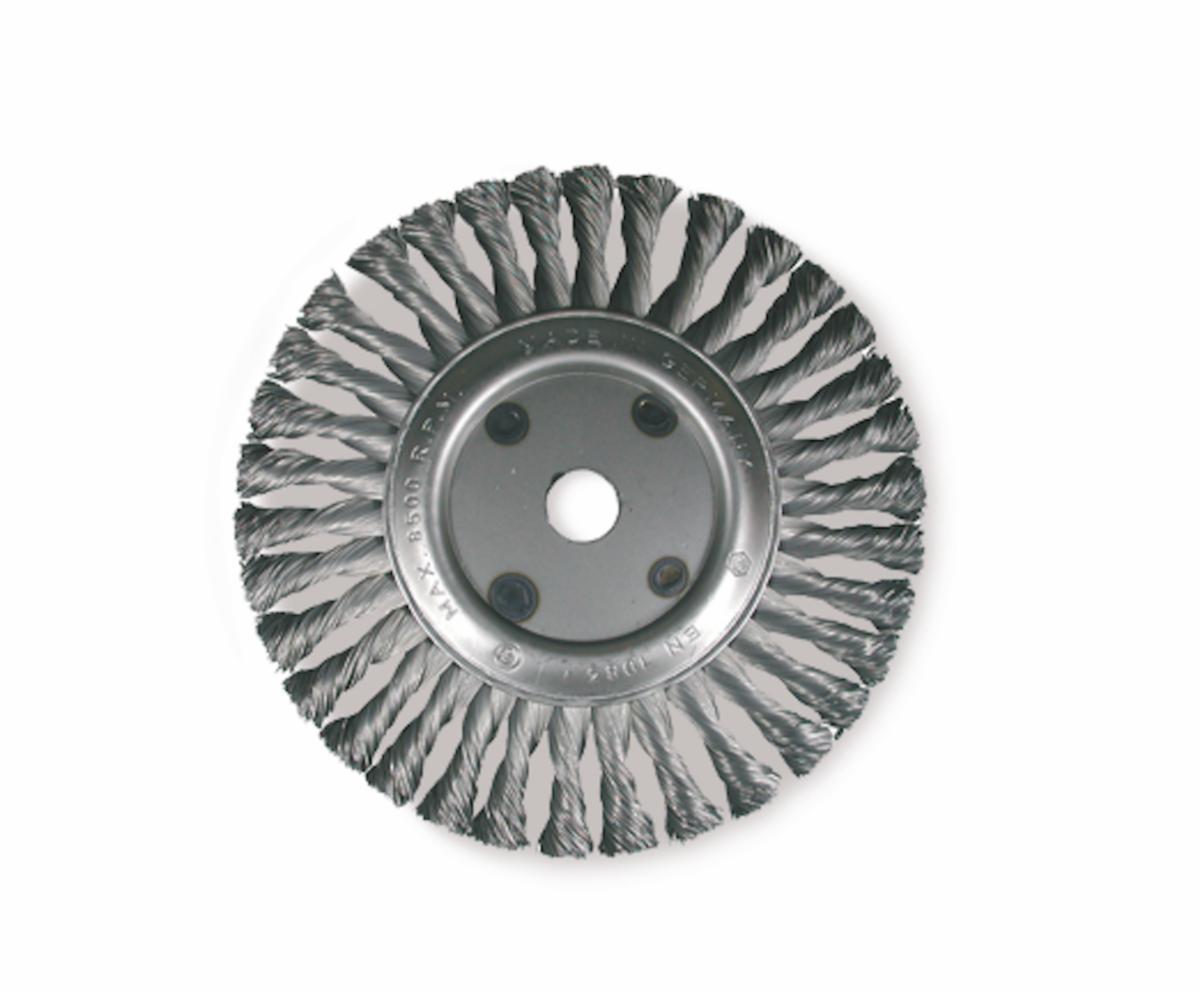 Cirkulärborste Osborn Superior, Virad tråd m axelhål - CIRKULÄRBORSTE OSBORN D200/20X13 0.35 VIRAD STÅLTRÅD