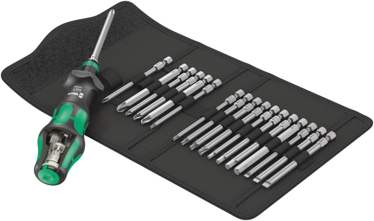 Bitsmejselsats Wera Turbo 1 - BITSMEJSELSATS WERA TURBO 1 KRAFTFORM KOMPAKT 19DEL
