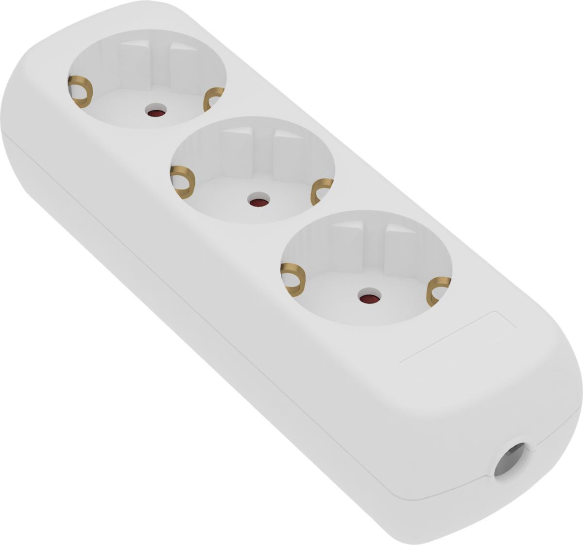 Grenuttag, jordat, utan kabel - GRENUTTAG 3-V JORD UTAN KABEL