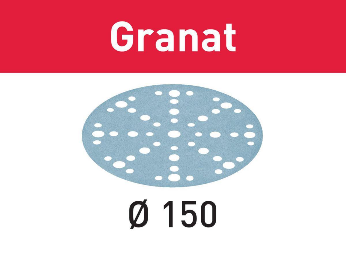 Slippapper Festool Granat STF D150/48 - SLIPPAPPER D150 K80 FESTOOL GRANAT 50P 496977