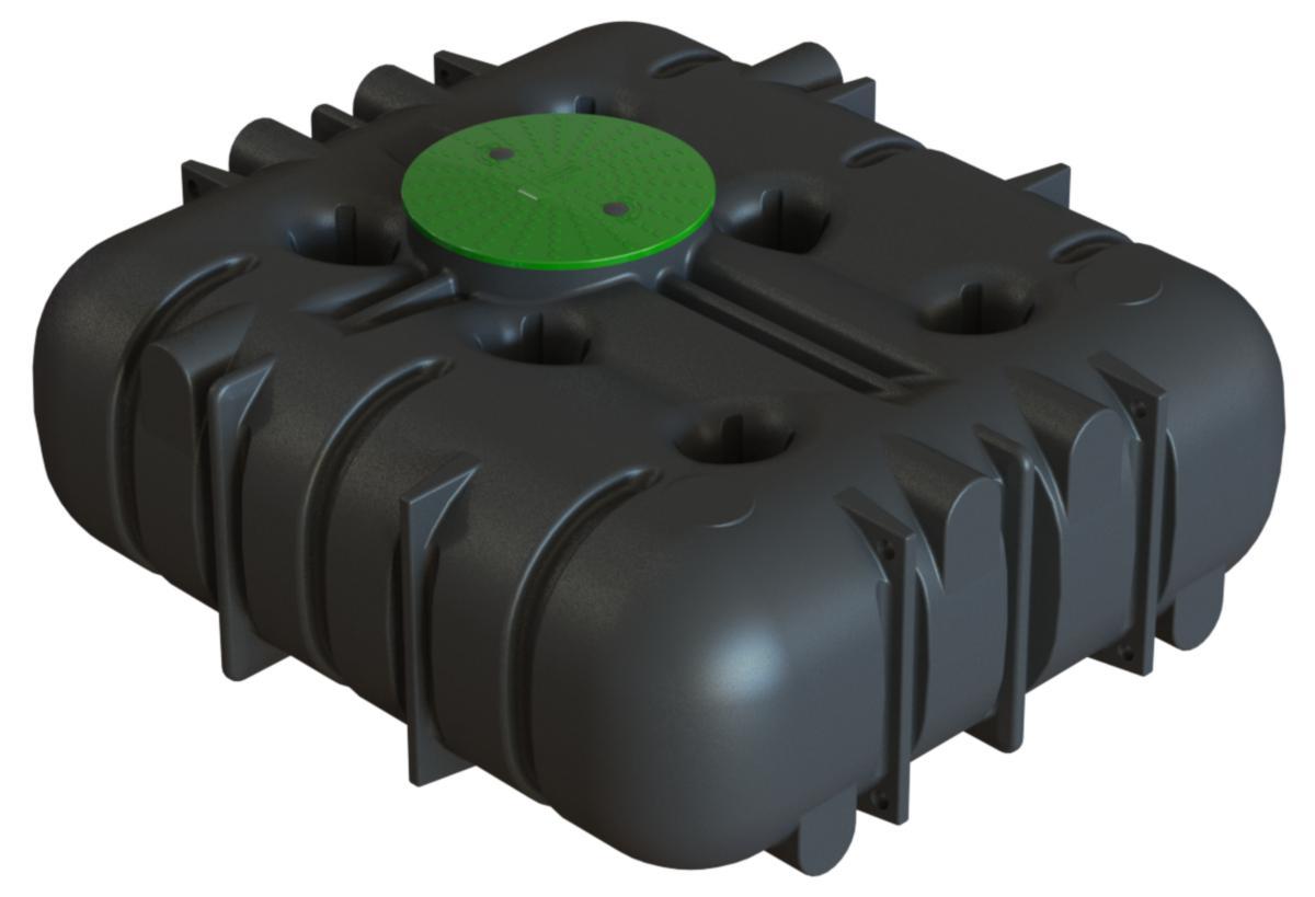 Slamavskiljare BDTKL 3-kammare 3200L, Cipax - SLAMAVSKILJARE BDTKL 3-KAMMARE 3200 L. CIPAX