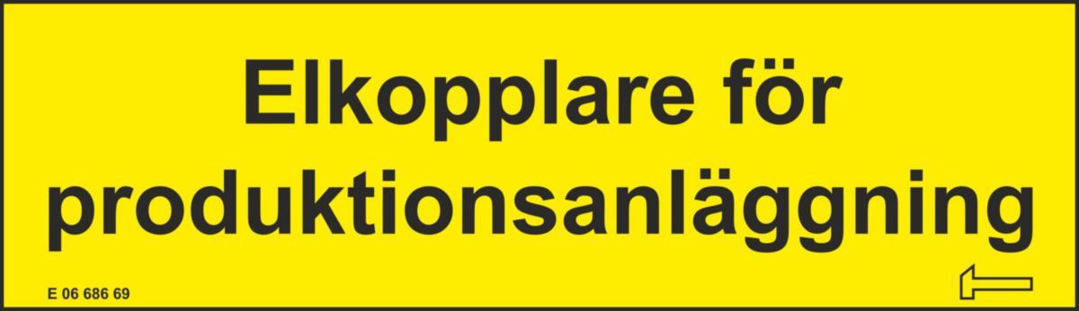 Dekal Elkopplare 70x20mm - DEKAL ELKOPPLARE 70X20MM V0005029