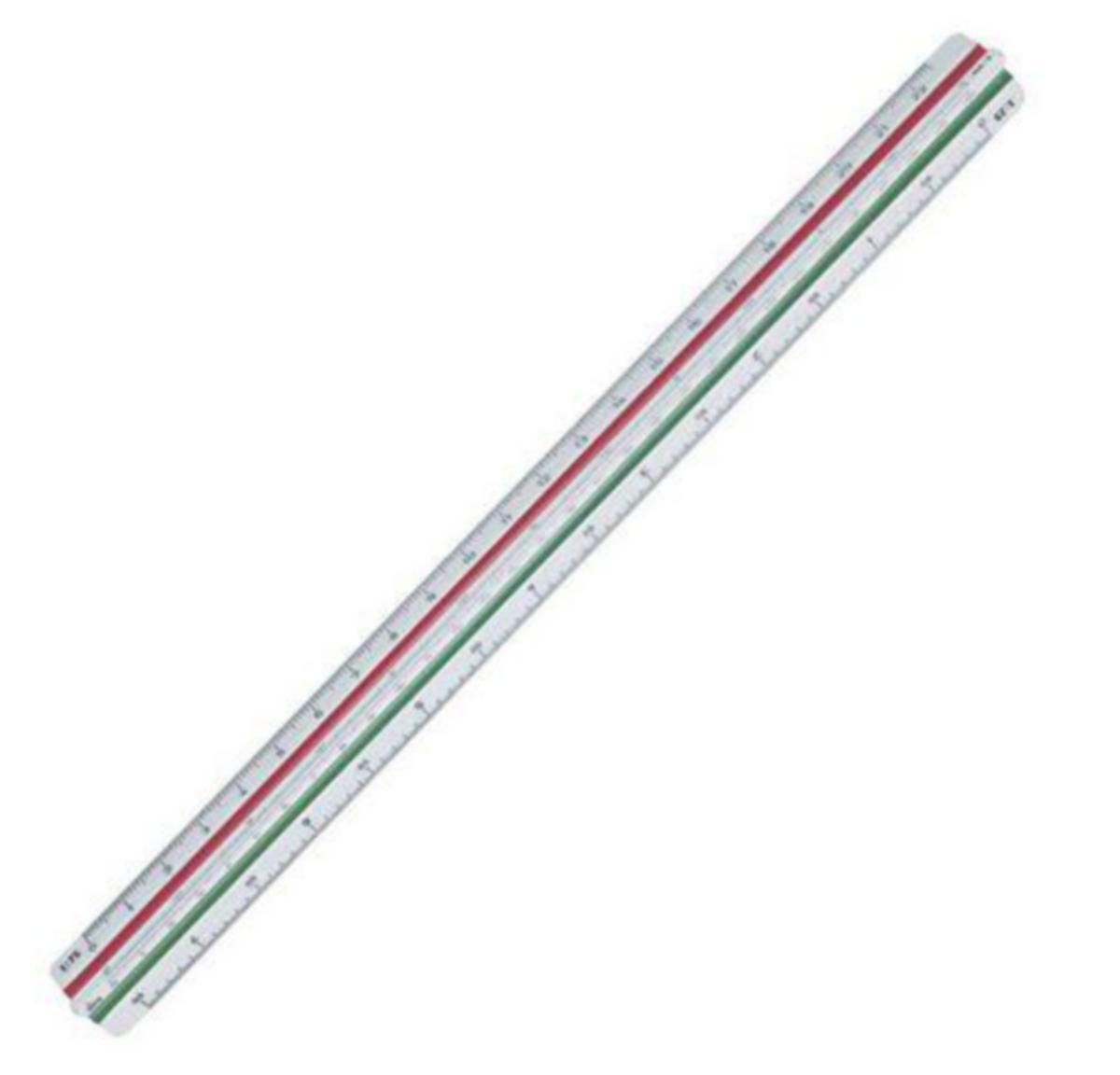 Skallinjal Staedtler - SKALLINJAL 1:20-125 30CM MAPED