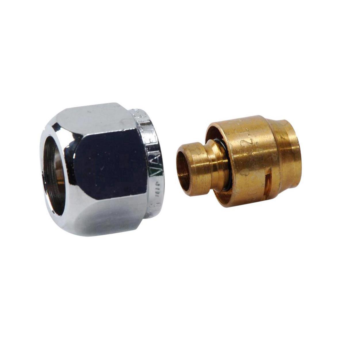 Kopplingsset förkromade, Vatette - 16X2.0-2.2 KOPPLINGS-SET FÖRKR VATETTE PLAST