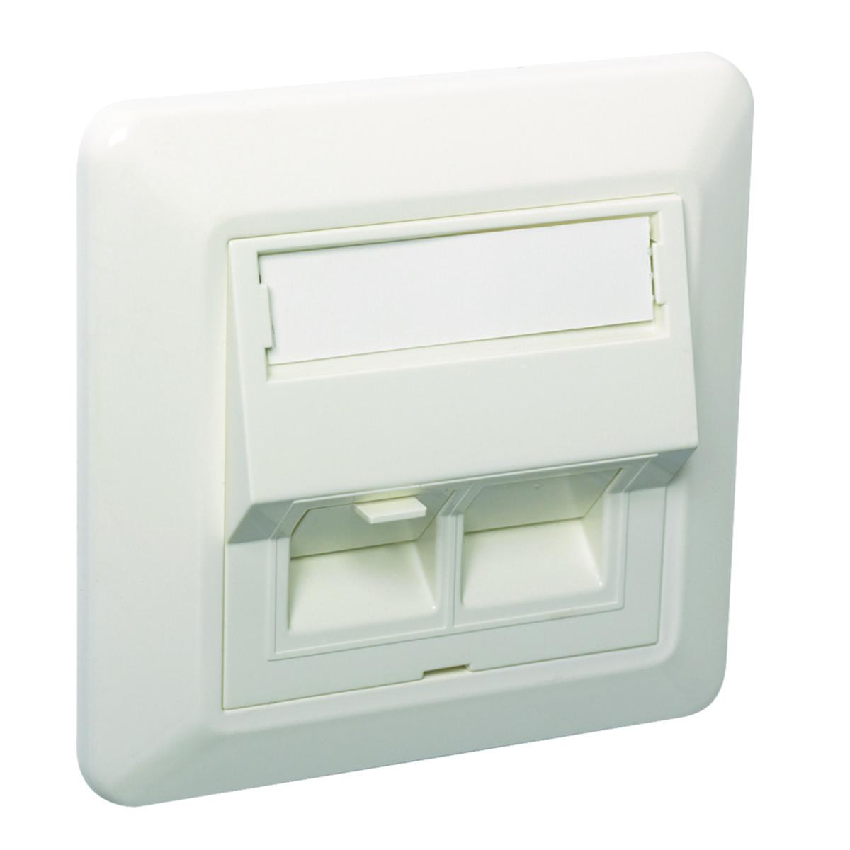 Modularuttag vinklad STP C6A TL RS, Elko - UTTAG VINKL 2X8 STP C6A TL FV 5540