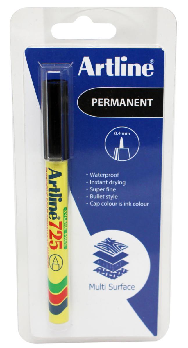 Märkpenna Artline 725 - MÄRKPENNA ARTLINE 725 (SB) SVART 0.4MM SPETS