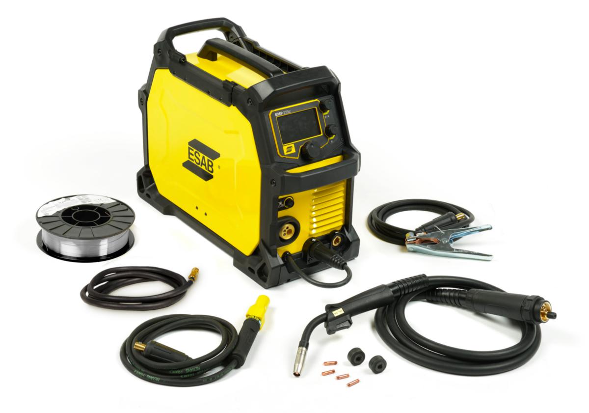 Universalsvets Esab Rebel EMP215IC KIT - SVETS ESAB REBEL EMP 215IC KIT MIG/MAG/MMA/TIG 1-FAS 230V 16A