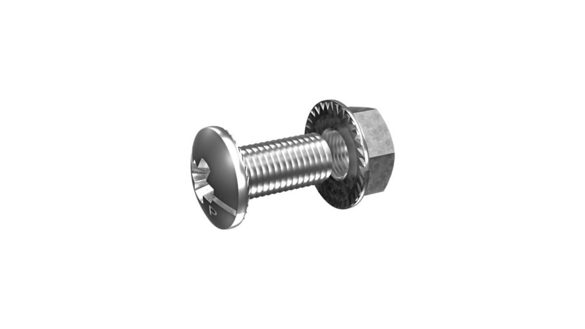 Monteringsskruv MP-937 och mutter M8 - MONTERINGSSKRUV M8x16 FZV (50ST/FRP) 937X