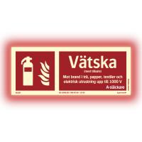 Färgefterlysande Skylt "Vätskesläckare" ISO Supernova+