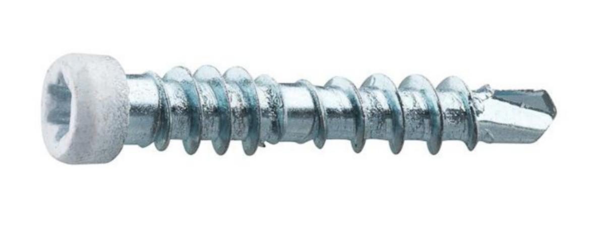 Golv-/Panelskruv Trä PTX lackerad Grabber - GOLV/LISTSKRUV GRABBER PTX VIT 4.0X28 VIT 100/FP