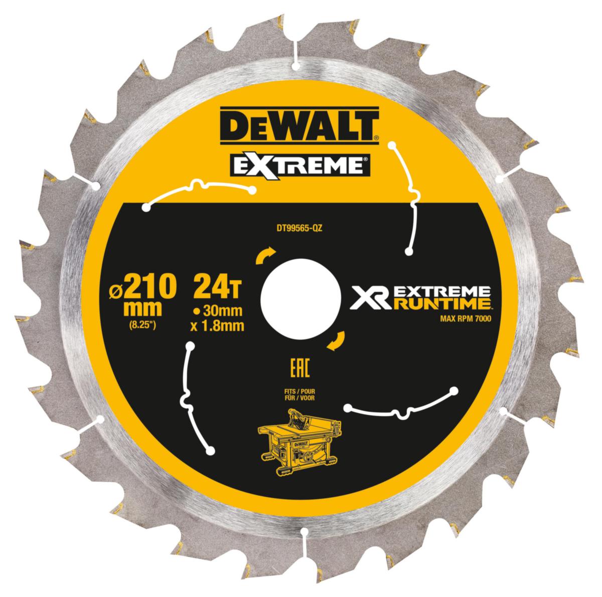Cirkelsågklinga DEWALT XR - SÅGKLINGA DEWALT DT99565 XR 210MMX30MM 24T