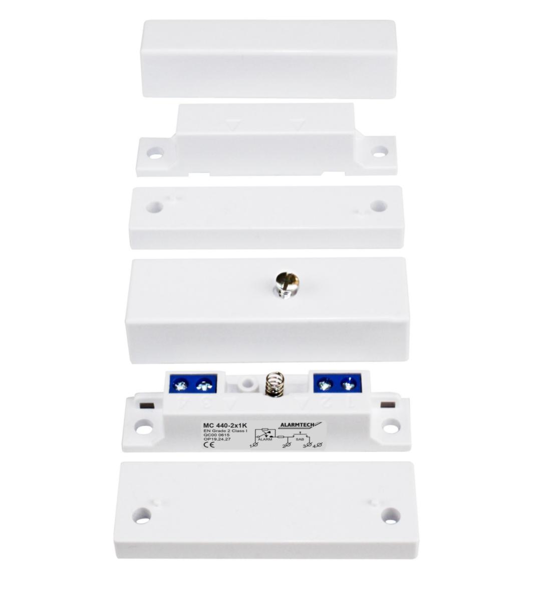 MC 440 med inbyggda resistanser, Alarmtech - MAGNETKONTAKT MC440 M 2X5.6K MC 440-2X5.6K