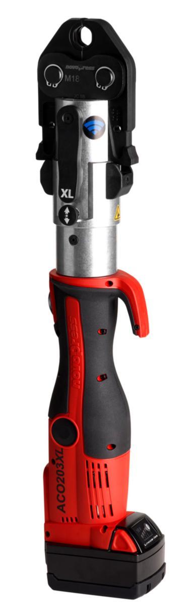 Pressmaskin Novopress ACO 203XL Bluetooth för PB2/2XL pressystem - NOVOPRESS PRESSVERKYG ACO203XL BLT PB2XL 18V 2X3.0AH+LÅDA