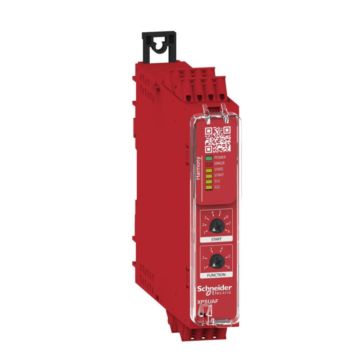 Säkerhetsmodul XPSUAF - SÄKERHETSM UAF C4. 24V FJÄDER XPSUAF13AC