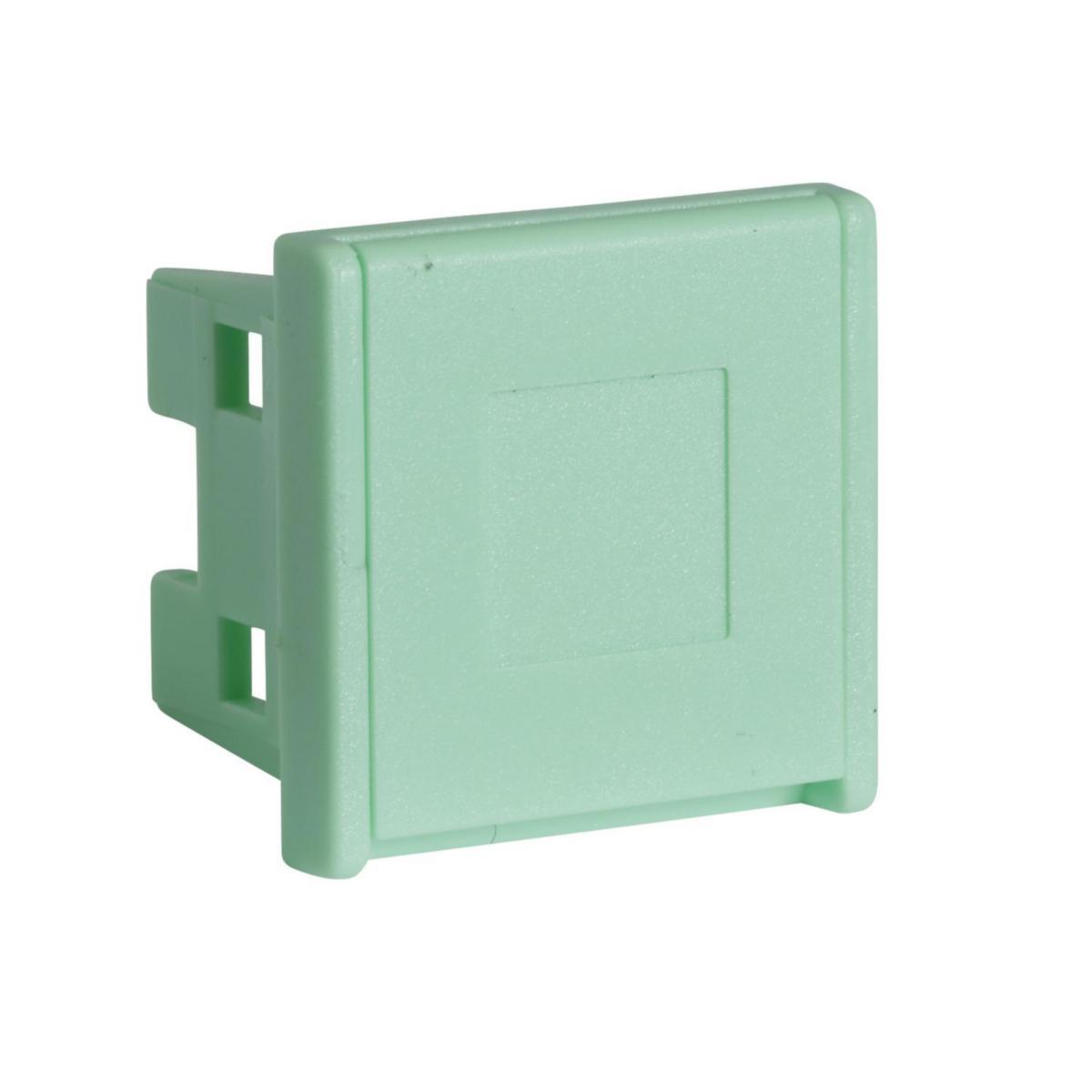 Montageram Actassi med dammlucka RJ45, - MONTAGERAM MED DAMMLUCKA GRÖN