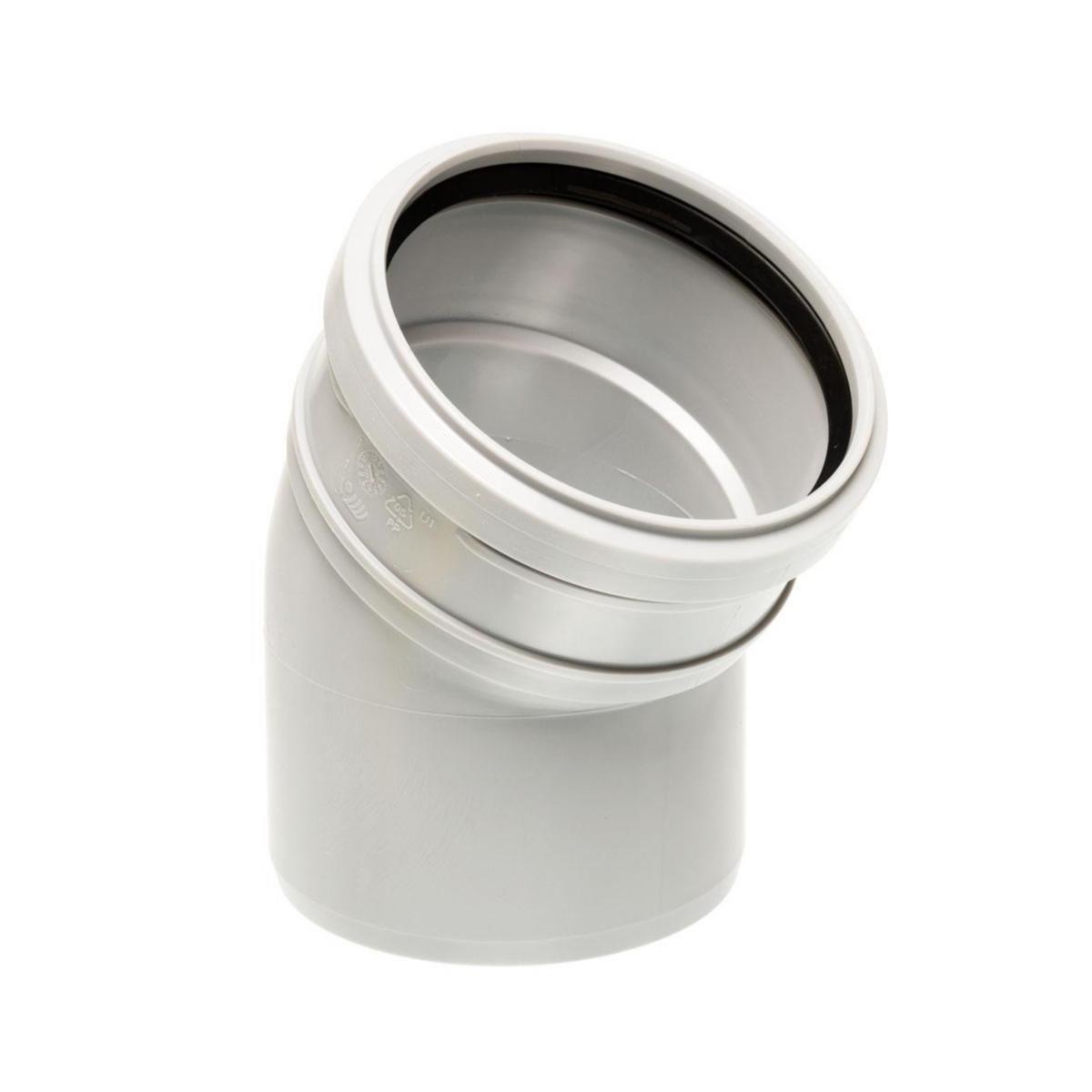 Böj 30GR. 1muff Decibel, Uponor - DECIBEL BÖJ 50 30° UPONOR