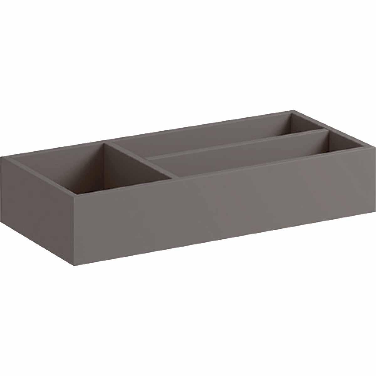 Lådinsats Xeno², Geberit - GEBERIT XENO² LÅDINSATS T-IND. B=32.3.H=6.2.T=15.SKULPTURGRÅ
