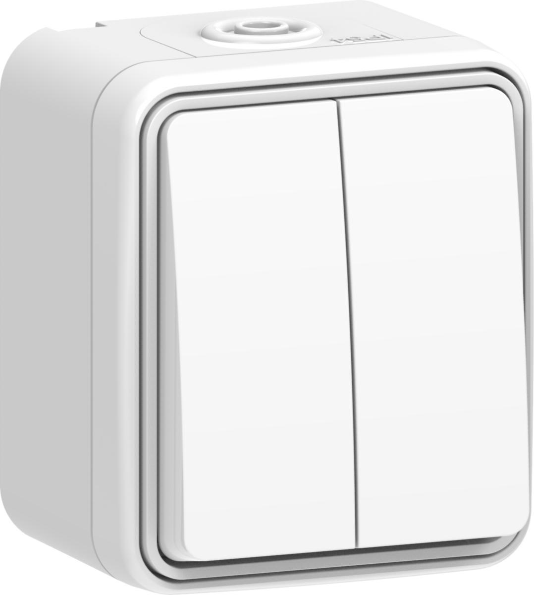 Strömbrytare, kapslad, Connect 2 Home, Gelia - STRÖMBRYTARE KRON UTP KAPSLAD VIT 16A IP54 CONNECT 2 HOME