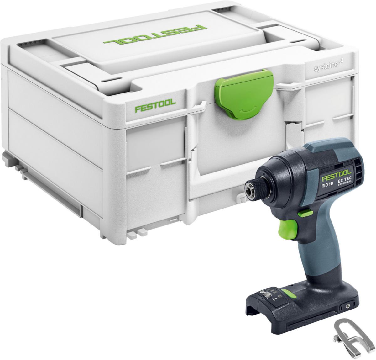 Slagskruvdragare Festool TID18 Basic SOLO - SLAGSKRUVDRAGARE FESTOOL TID18 18V. U. BATTERI. U. LADDARE