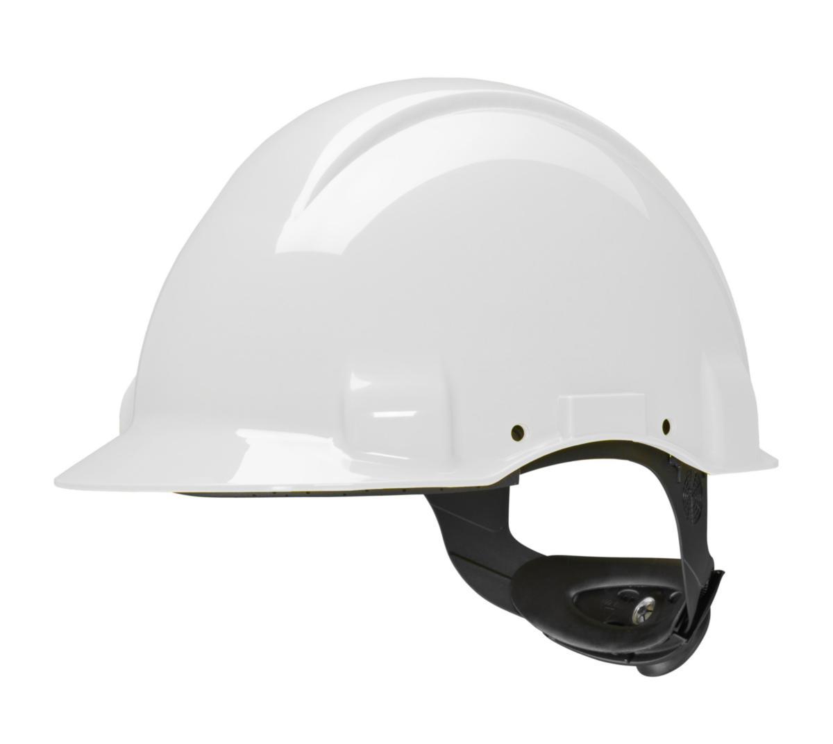 Skyddshjälm 3M G3001 med UV-indikator - HJÄLM 3M PELTOR G3001 1000V VIT RATT LÄDERSVETTB G3001MUV