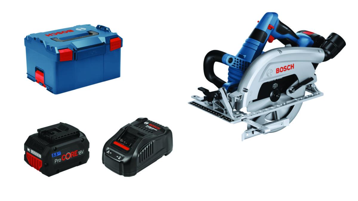 Cirkelsåg Bosch GKS 18V-70 L - CIRKELSÅG BOSCH GKS 18V-70 L 2X5,5AH PROCORE L-BOXX