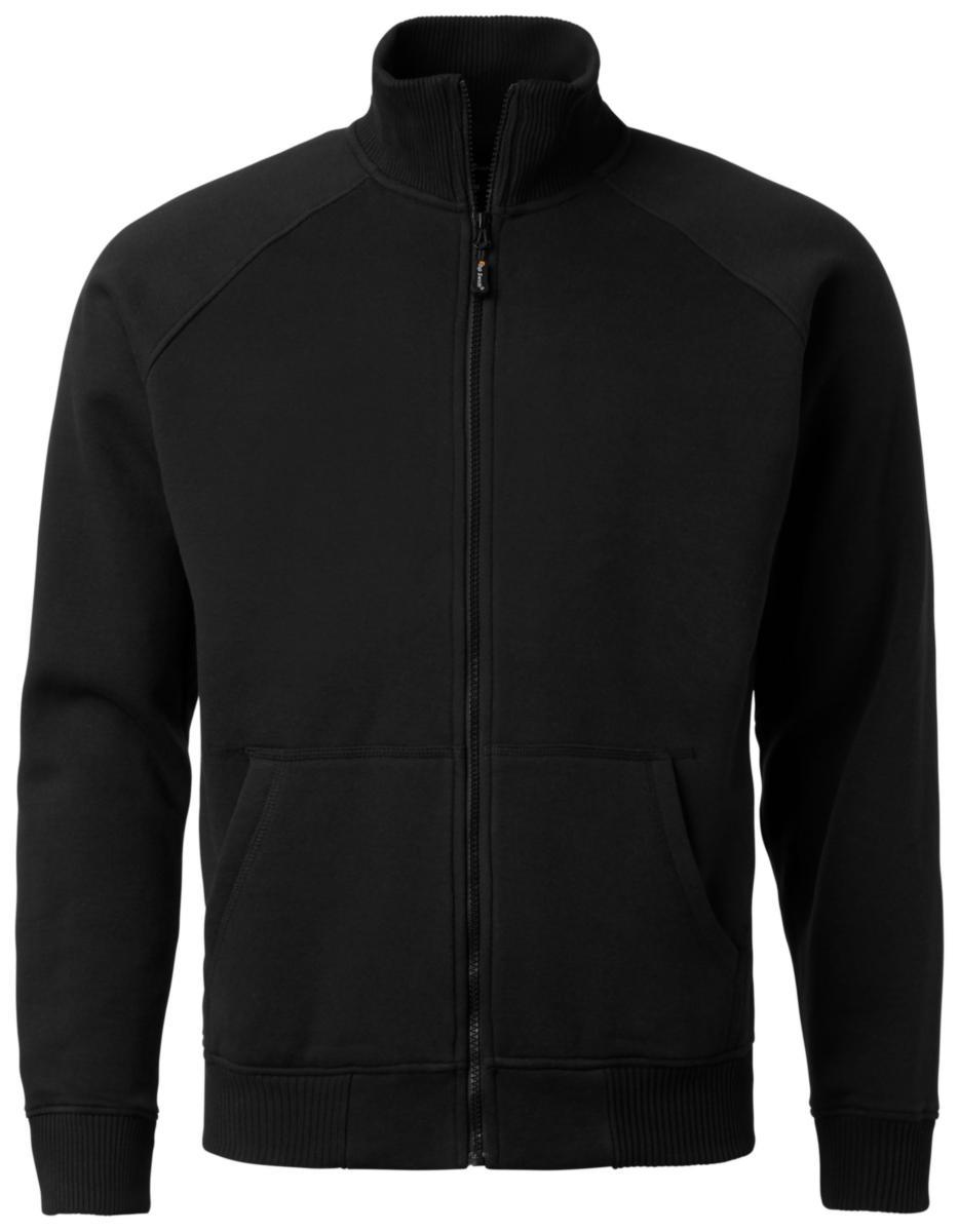 Sweatshirtjacka Top Swede 148 - SWEATSHIRT TOPSWEDE 148003 HEL ZIP SVART XS