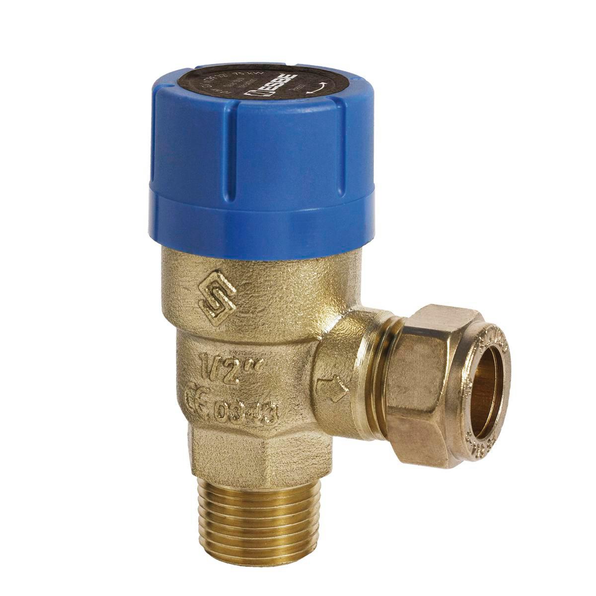 Säkerhetsventil VSB132, ESBE - VSB132 DN15 SÄKERHETSVENTIL ESBE KLK15MM R½  0,6MPA PN16