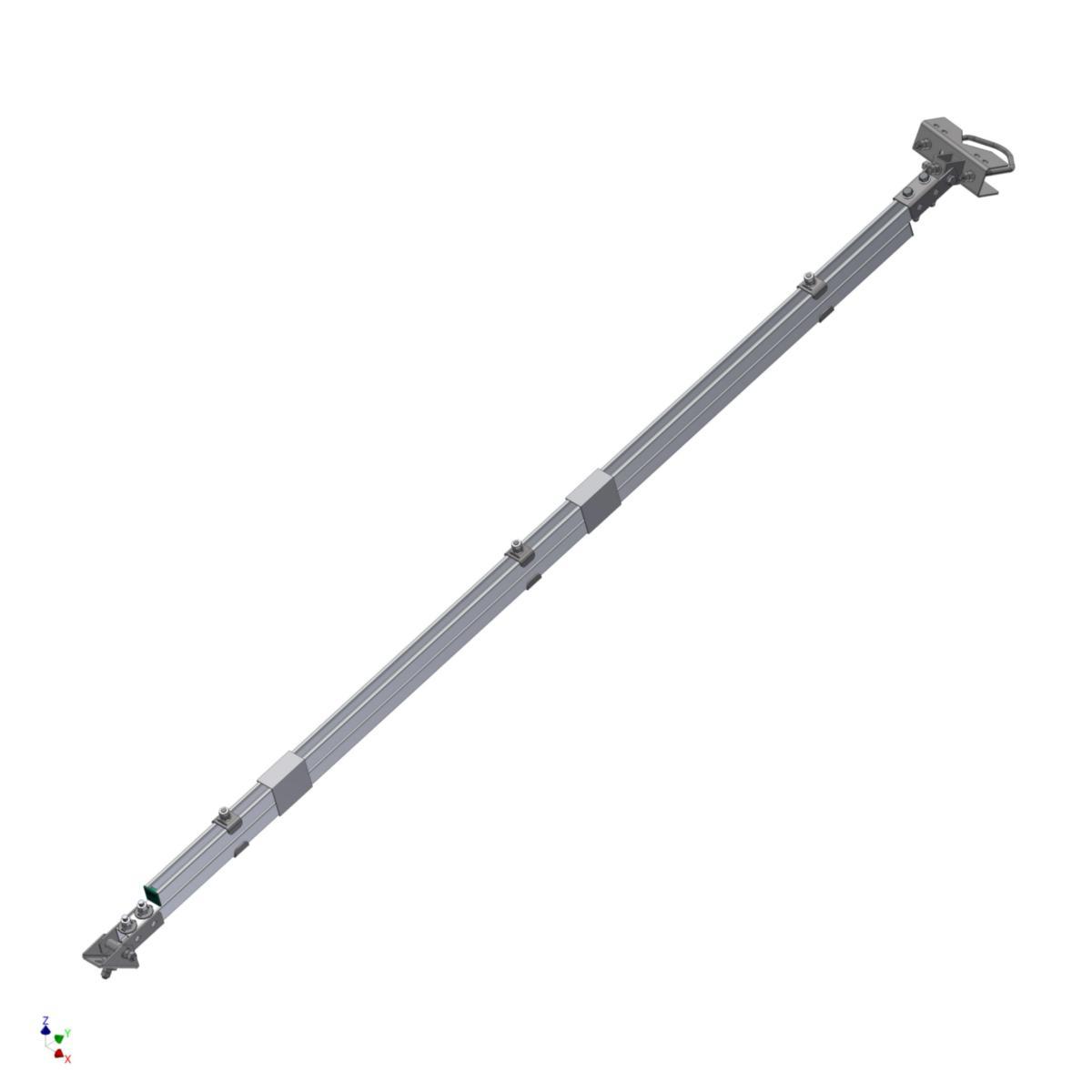 Stötta komplett - STÖTTA KOMPLETT HÖGER * FÖR RÖR Ø114 -120 MM
