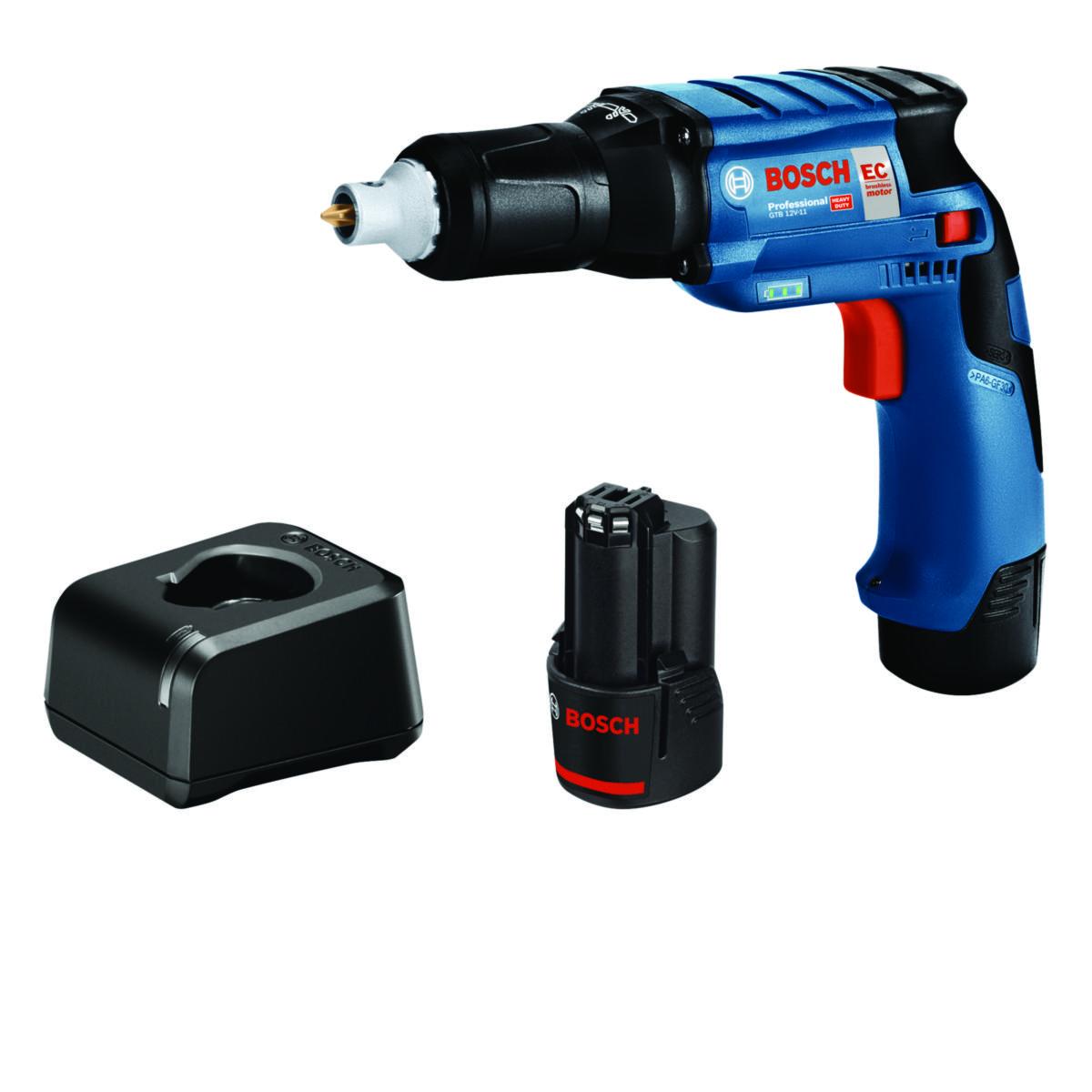 Gipsskruvdragare Bosch GTB 12V-11 - GIPSSKRUVDRAGARE BOSCH GTB 12V KART 3000 V/M 1/4" HEX UNI 3