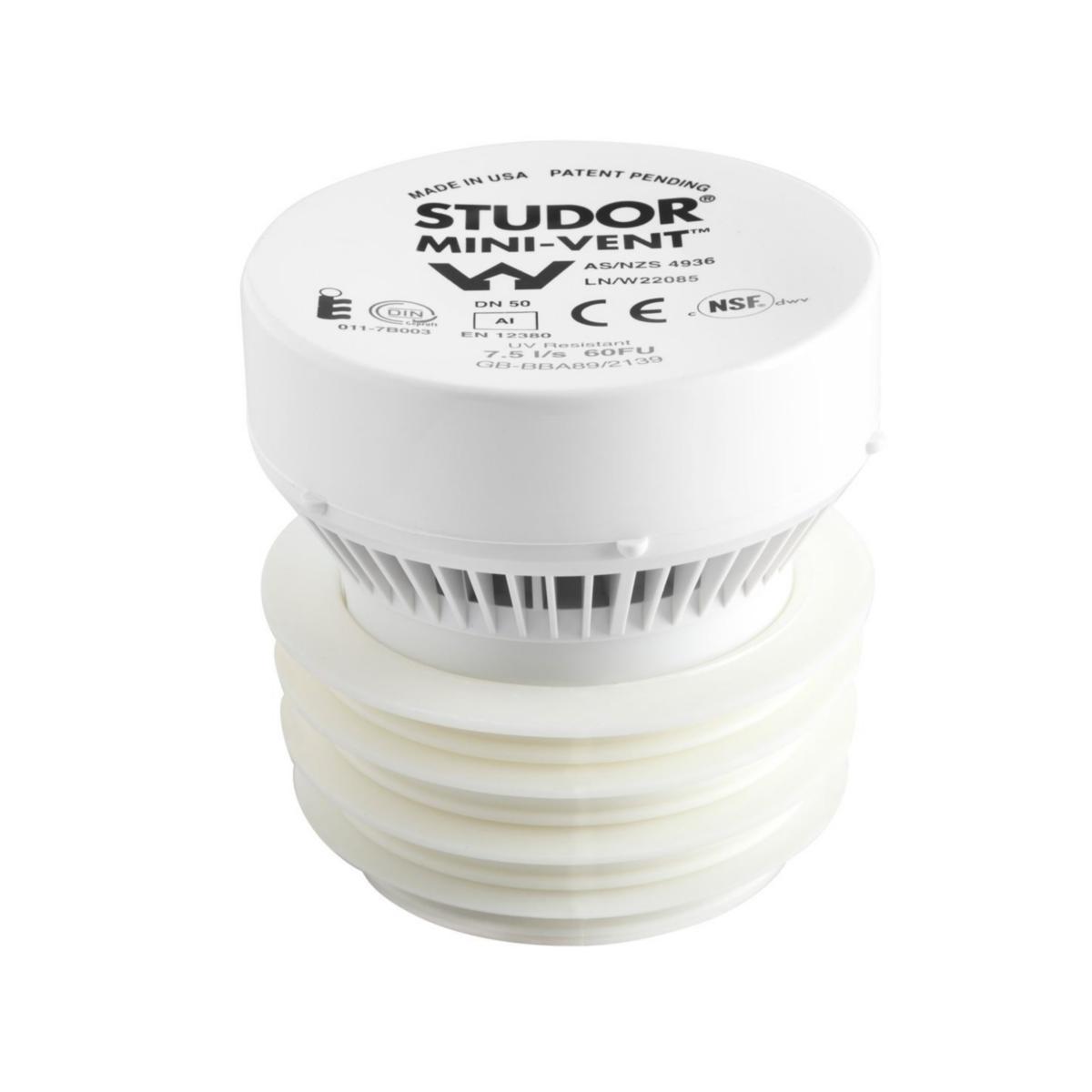 Vakuumventil Vent, Back trap gruppen - STUDOR MINI-VENT TILLUFTSVENTIL 7,5 L/S