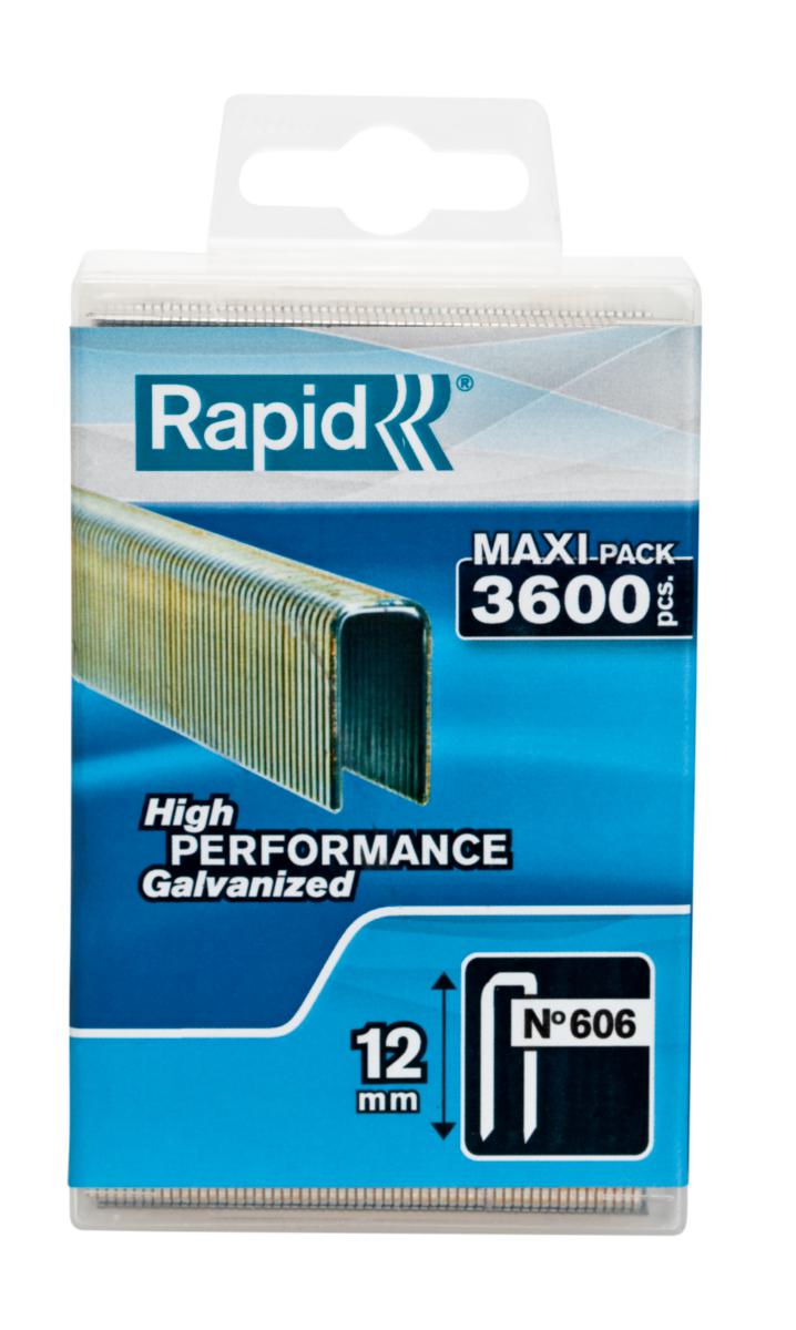 Häftklammer Rapid 606 - HÄFTKLAMMER RAPID 606/18 3600/FP PP BOX