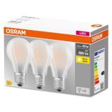 LED-LAMPA NORMAL (60) MATT 3-P E27 CL A OSRAM