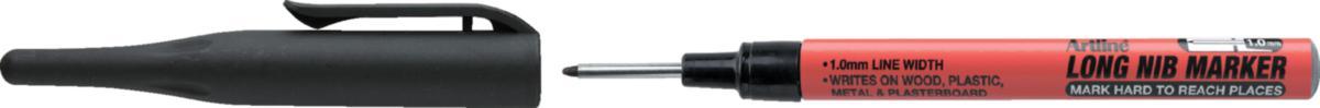Märkpenna Artline 710 Long Nib Marker - MÄRKPENNA ARTLINE 710 LONG NIB SVART 1MM DJUPHÅLSSPETS