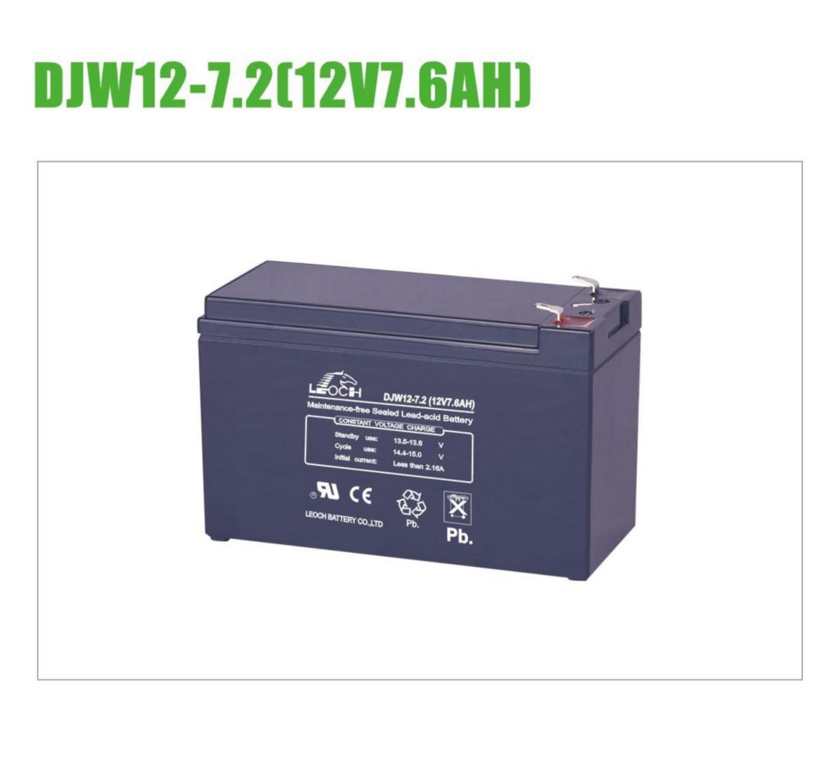 Blybatteri DJW 12-7,2T1 - BLYBATTERI DJW 12-7,2T1 