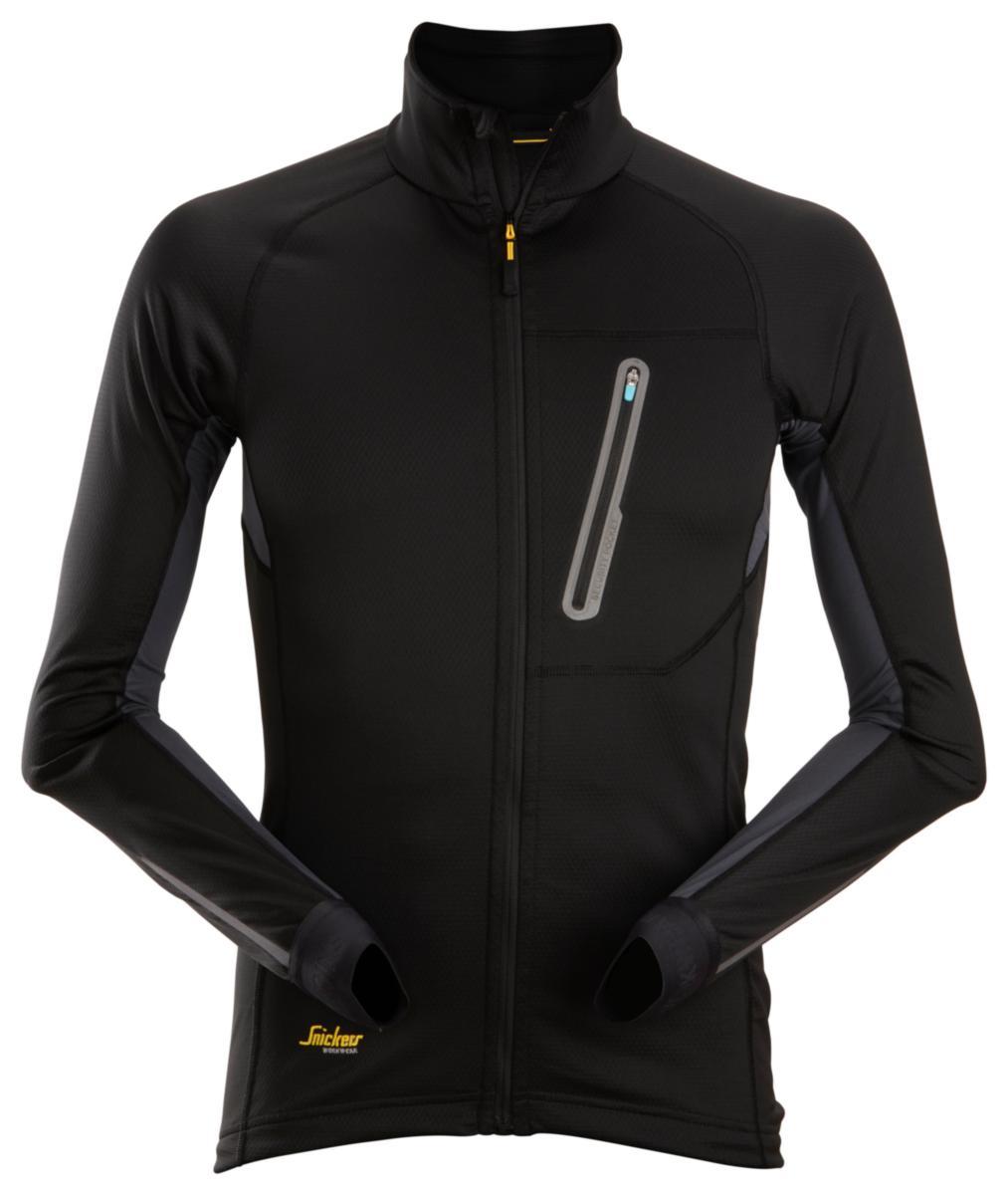 Tröja Snickers 9448 - TRÖJA SNICKERS 9448-0458 HELZIP SVART STRETCH STL M